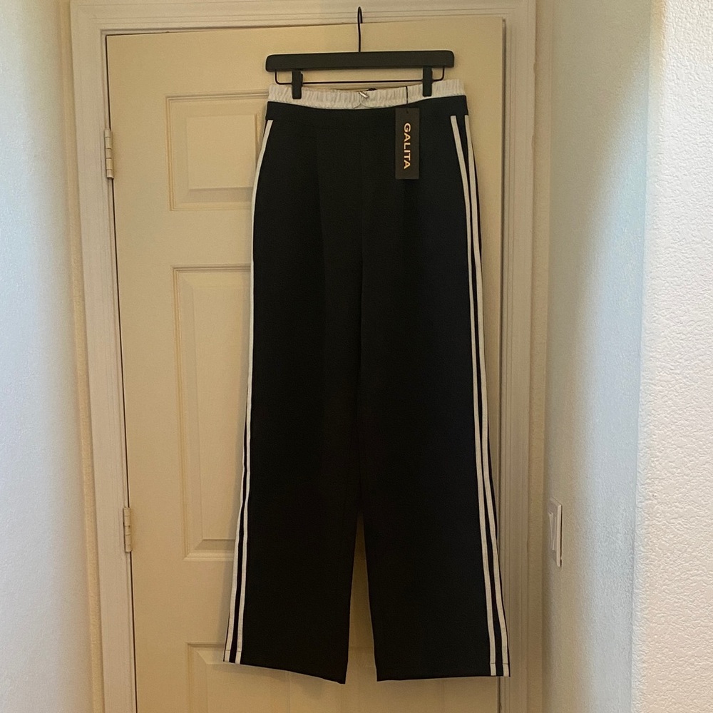 NWT Galita Black and White Striped Pants